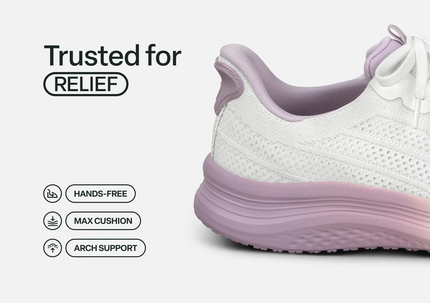 Nira Hands-Free - White/Lavender