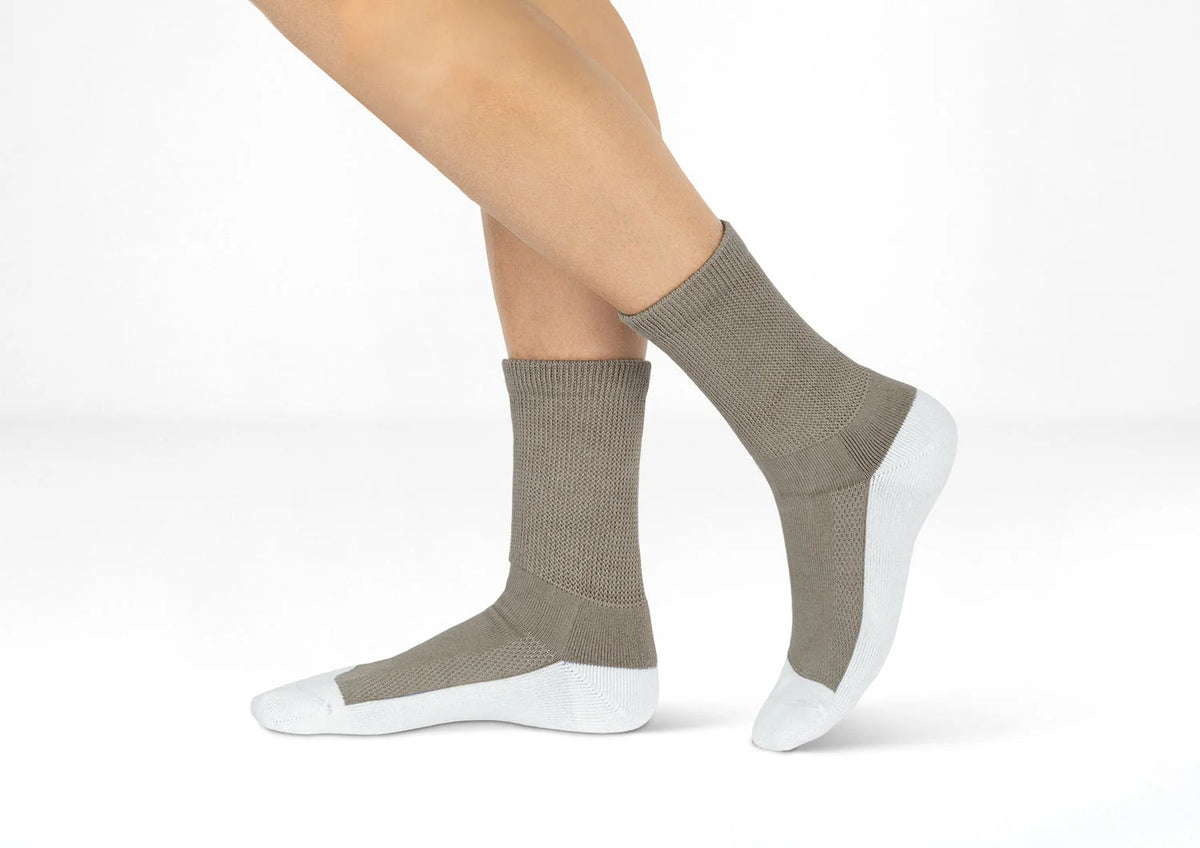 Padded Sole Socks - Brown