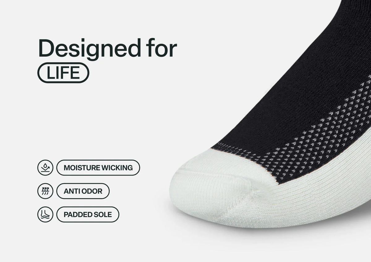 Padded Sole Socks - Black