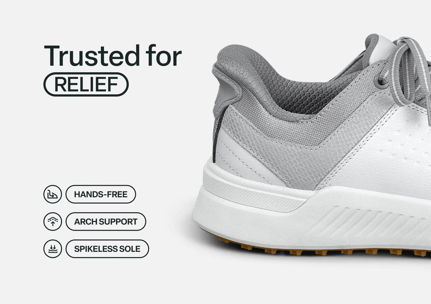 Approach Shot Hands-Free Golf - White/Silver
