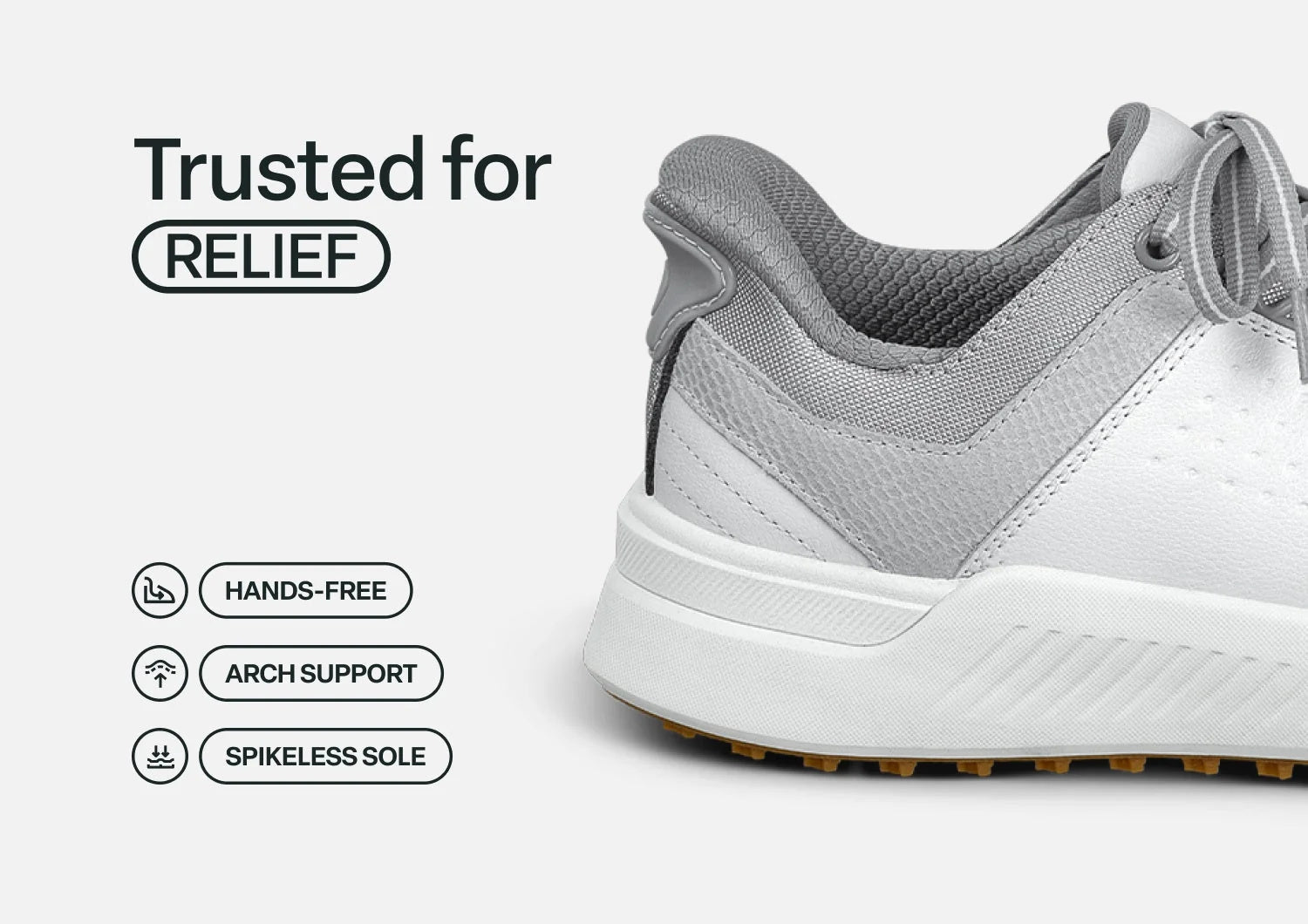Approach Shot Hands-Free Golf - White/Silver