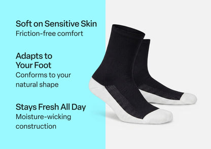 Extra Roomy Socks (Thick) - Black